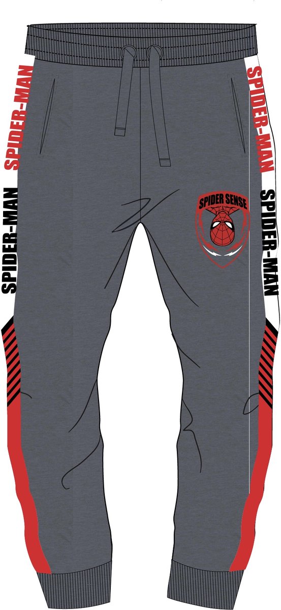 Marvel Spiderman Joggingbroek - Grijs - Maat 122