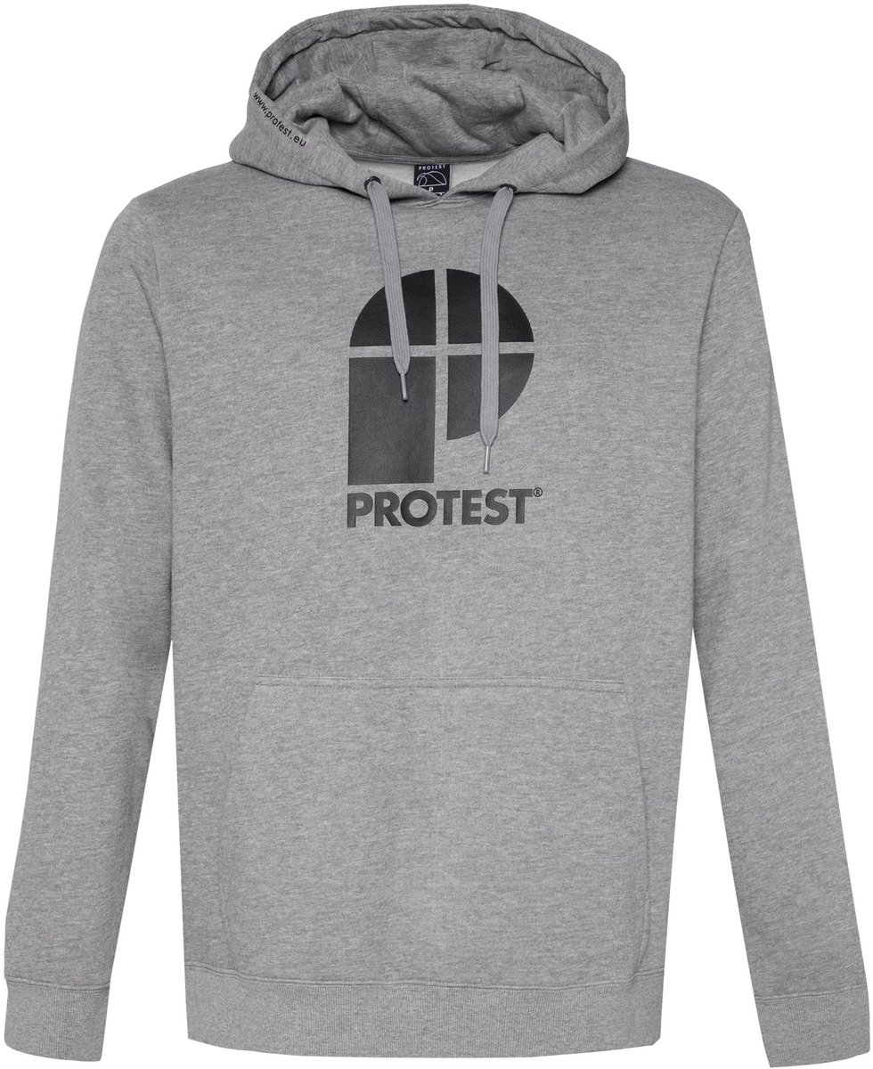 PROTEST classic logo hoody men Hoodie heren Grijs