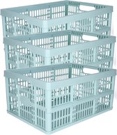 Spesh 2 stuks klapkist, plastic, klapmand, opvouwbare