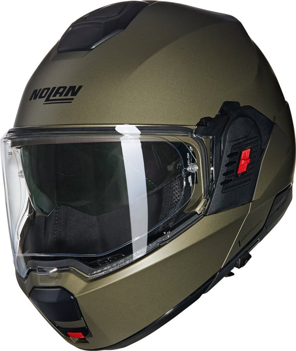 Nolan N120-1 Classico Nobile 315 Stone Mat Systeemhelm - Maat M - Helm
