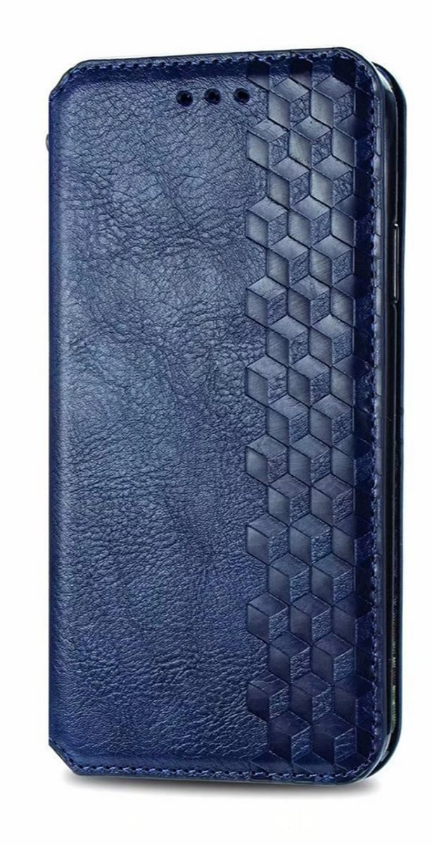 Hoesje geschikt voor Samsung Galaxy A26 - Bookcase - Pasjeshouder - Portemonnee - Diamantpatroon - Kunstleer - Blauw