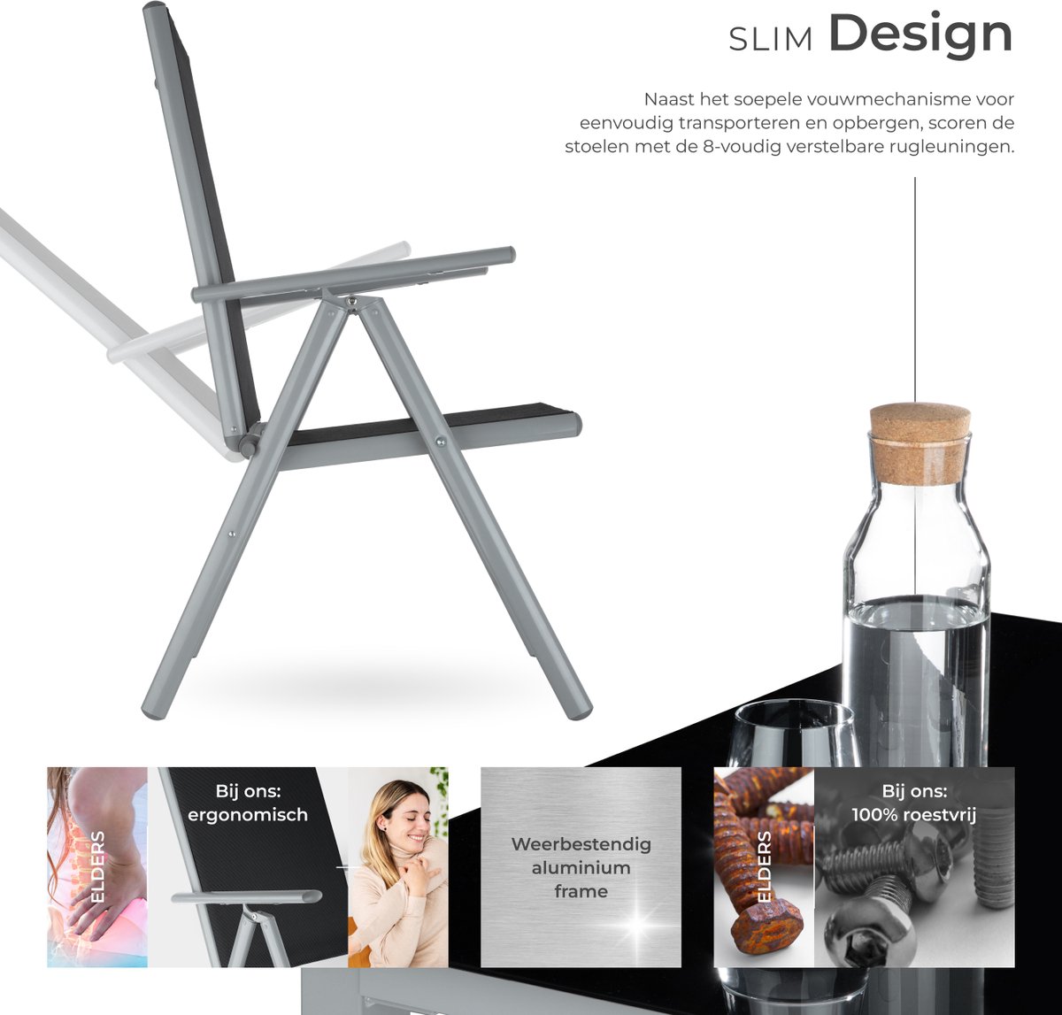 tectake tectake Tuinset Tuinmeubelset - afbeelding 5