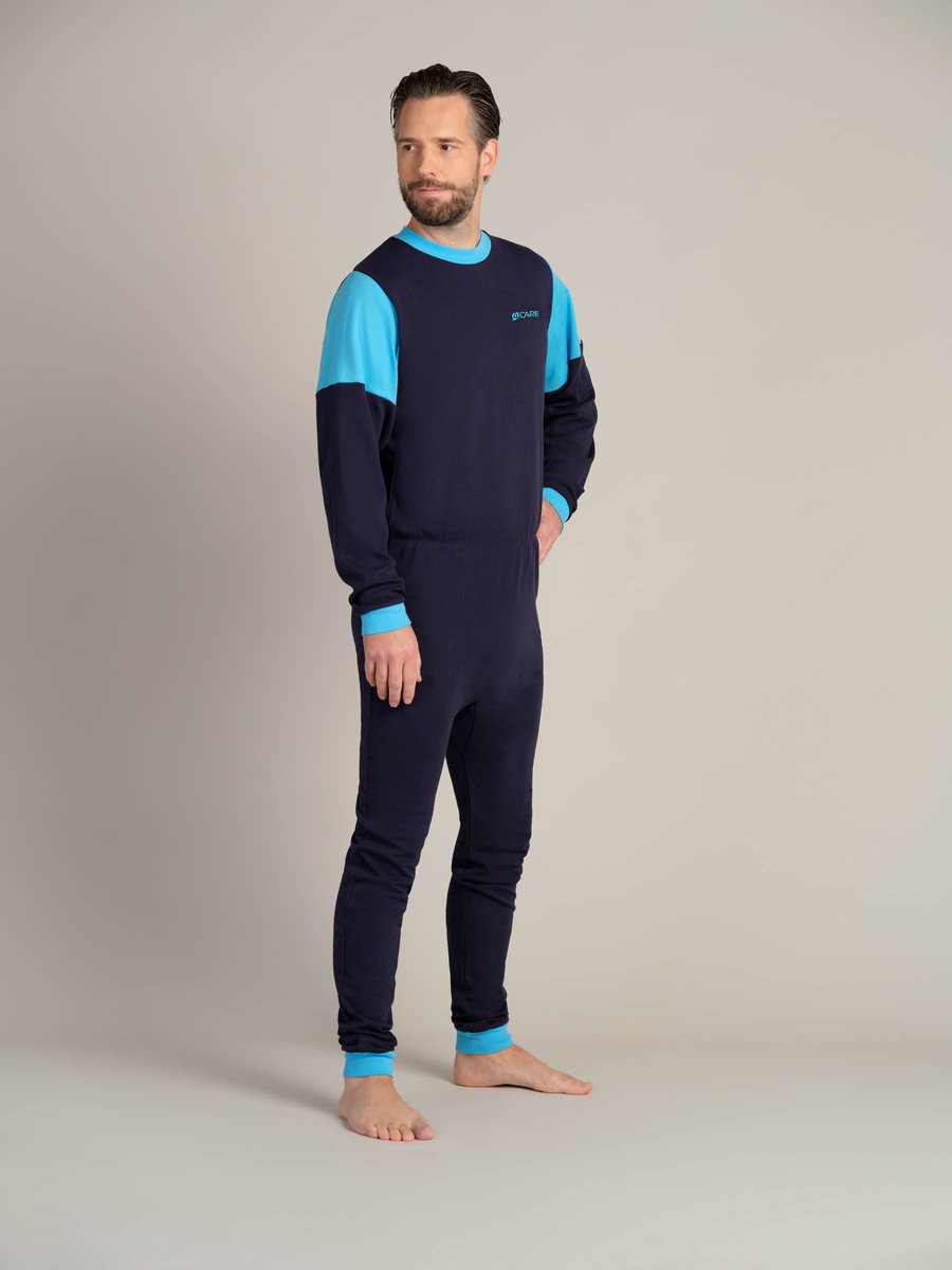 Goedkoopste Plukpak volwassenen | Rugritssluiting | Hansop | Jersey | Donkerblauw| M