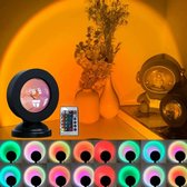 Lampe de chevet LED avec projecteur coucher de soleil , 16 modes, USB, colorée, éclairage Ambient , accessoire photo