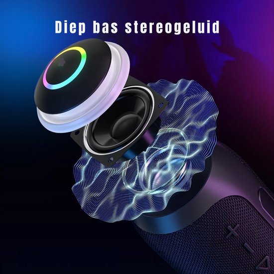 GTB® Douche Speaker - Badkamer Speaker - Douche Speaker Bluetooth - Zwart - 10cm x 11cm x 17cm van House of Marley — afbeelding 2