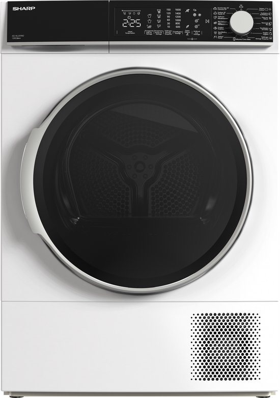 Sèche-linge pompe à chaleur Sharp KDNL2S9W2BE - 12 kg - classe énergétique A++ - BLANC