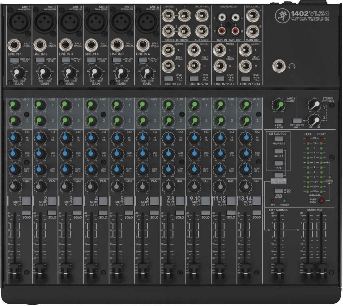 Mackie 1402 VLZ4 14-kanaal mixer - Analoge mixer