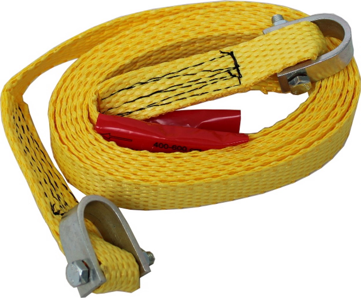 sleepkabel 1.5 ton x 4 meter inclusief sluiting - sleepband - auto sleep kabel - sleepkabelband