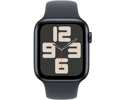 Apple Watch SE 2024 GPS 44mm Midnight Aluminium Case with Midnight Sport Band - S/M