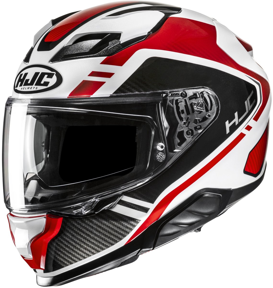 HJC F71 Tozz Zwart Wit Rood Integraalhelm - Helm