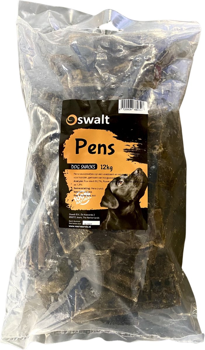 Oswalt Pens - Runderpens - Hondensnack - 12KG