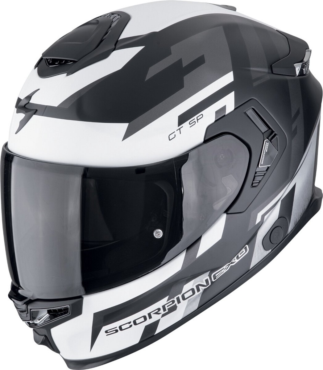 Scorpion EXO-GT SP Air Tornado Zwart Grijs Wit Integraalhelm - Maat XL - Helm