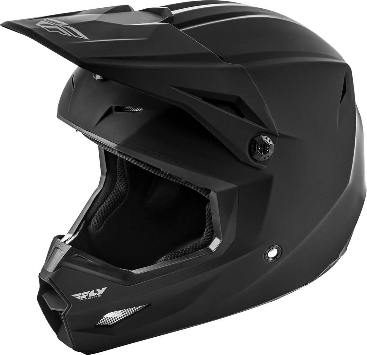 FLY Racing Kinetic Mat Zwart Crosshelm - Helm