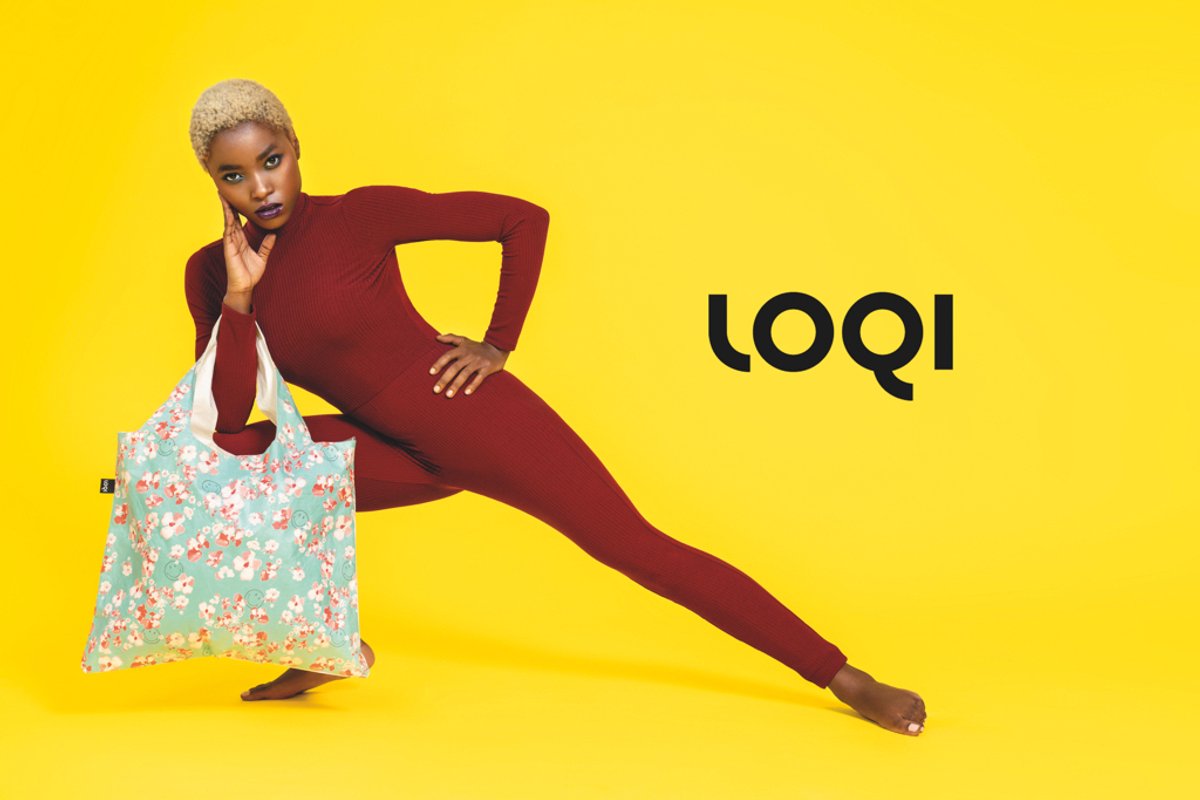 LOQI Bag Large - Tyvek Blossom