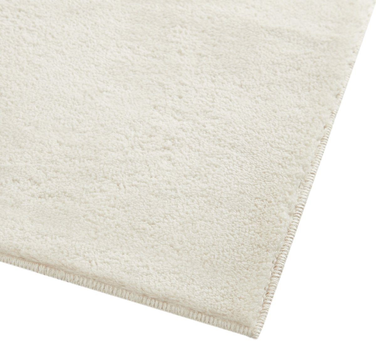 tectake® Kortpolig Vloerkleed - 140 x 200 cm - Creme - 1630 g/m² Poolgewicht - Tapijt voor Woonkamer, Slaapkamer, Eetkamer - Onderhoudsvriendelijk en Wasbaar - Antislip Ondertapijt - Allergievriendelijk - Diverse maten en kleuren