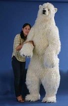 Afdeling Wereldrecord Guinness Book weduwe Hansa IJsbeer Knuffel, 190 cm | bol.com