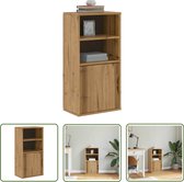 VASAGLE Bijzetkast, klein keukenkastje, Commode Kasten, hal kast, Dressoir, 37 x 30 x 80 cm, keuken, woonkamer, eetkamer, kantoor, badkamer, industrieel ontwerp, donkerbruine LSC24BX