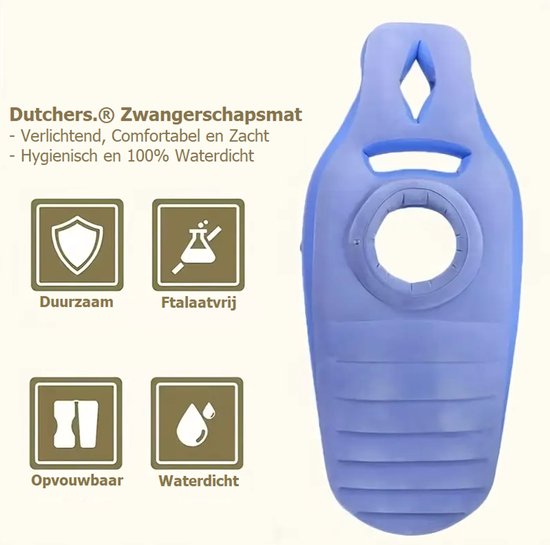 Dutchers.® Zwangerschapsmat - Onmisbaar tijdens Zwangerschap - Airtrack - Pilates - Gewichtsverdeling & Ontspanning - Gymnastiekmat - Yogamat - Opblaasbare Mat - Yoga Zwangerschap - Airtrack - Sporten Tijdens Zwangerschap - Massagemat Zwangerschap van Dutchers — afbeelding 5