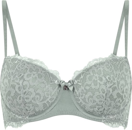 Hunkemöller Dames Lingerie Voorgevormde beugel bh Marine - Groen - maat C85