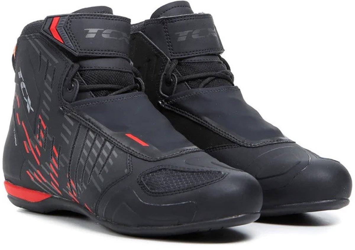 TCX R04D WP Zwart Rood Motorschoenen - Laars