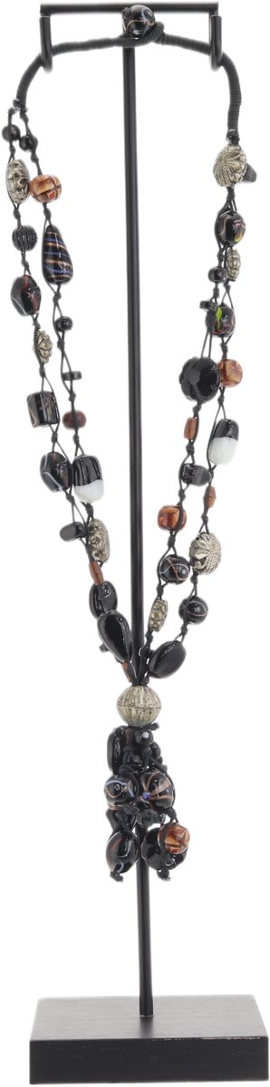 Behave Atelier Noir - Decoratieve Ketting Standaard - Incl. Handgemaakte Ketting - Luxe Woondecoratie - Boho Ibiza/Balinese stijl - 45 cm