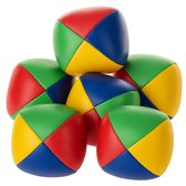 Lot De 15 Balles De Jonglage Relaxdays – Débutants Et Pros, Diamètre 6,5 Cm, PU Coloré, Pour Cirque Et Chamboule-tout