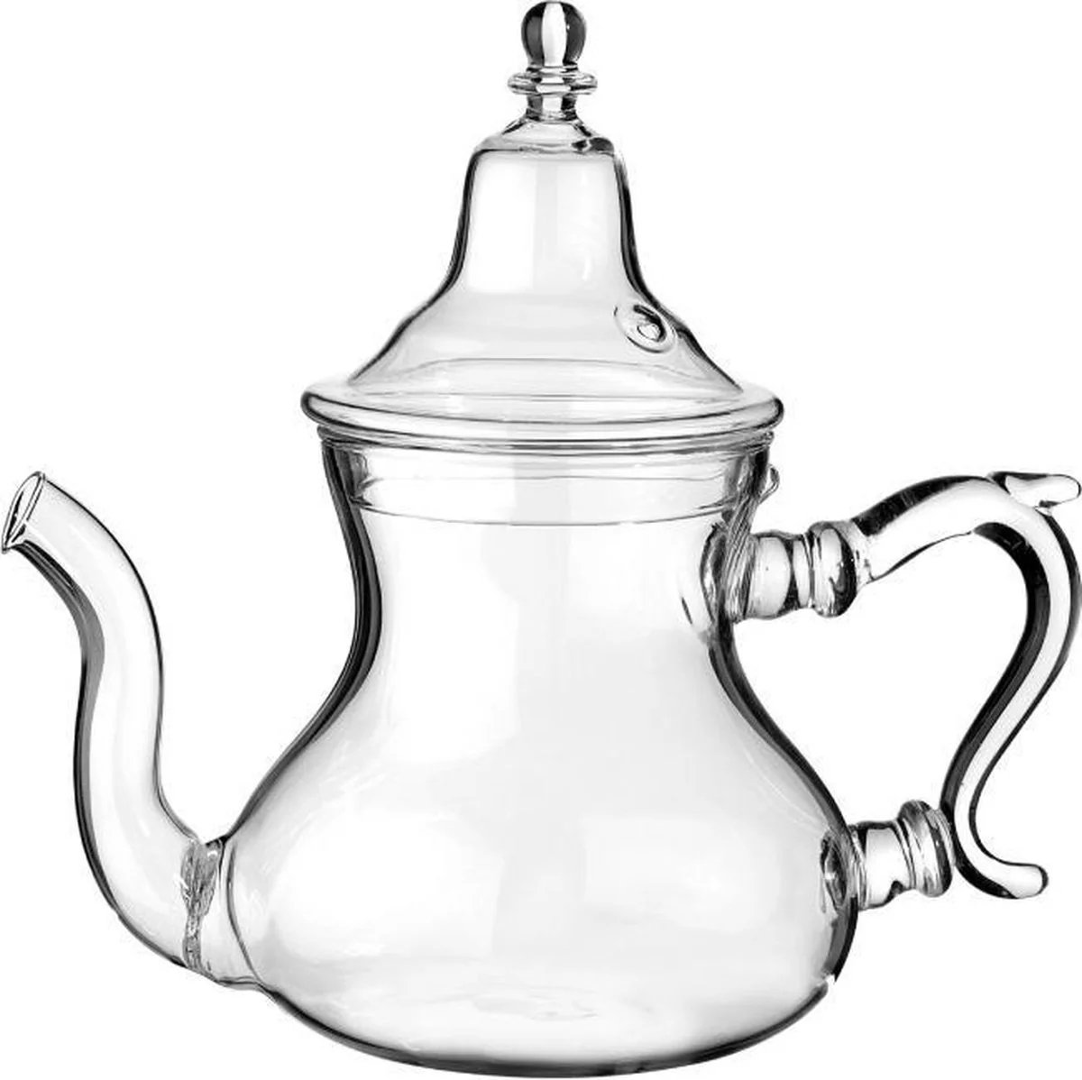 Kadirelli Glazen Theepot met Filter en Theelicht Warmhouder Set - Borosilicaat Glas - RVS Zeef - 1.5L — cadeau in Koken & Dineren - foto 2