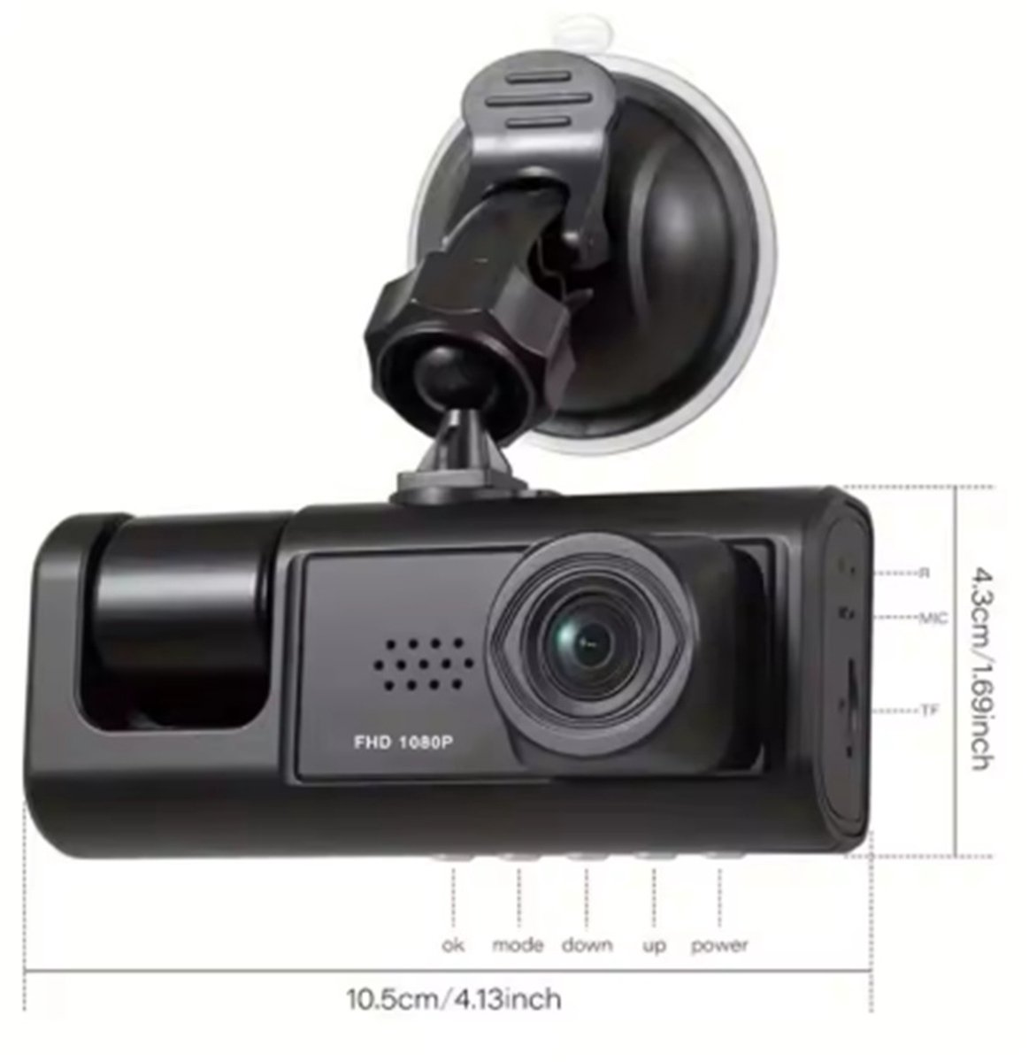Dashcam IR-nachtzicht - Loop-opname - 2 "IPS-scherm - 1080P - 2-camera - DVR-recorder - videorecorder - voertuig DVR – foto 7