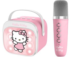 Hello Kitty - karaoke set voor kinderen - draadloze microfoon en speaker - met lichteffecten en stemeffecten
