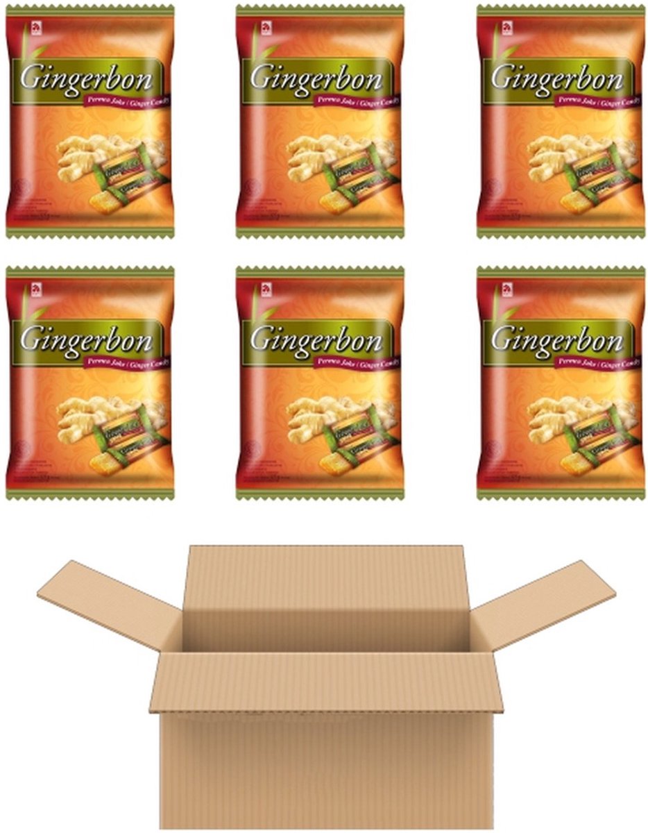 Multipak Agel Gingerbon Candy (6x125g)