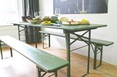 MaximaVida inklapbare biertafel Berlijn 200 x 70 cm olijfgroen - FSC hout