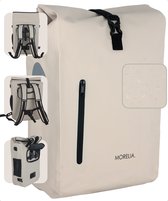 Morelia® 100% Waterdicht Enkele Fietstas - fietstassen voor Elektrische fietsen - Beige
