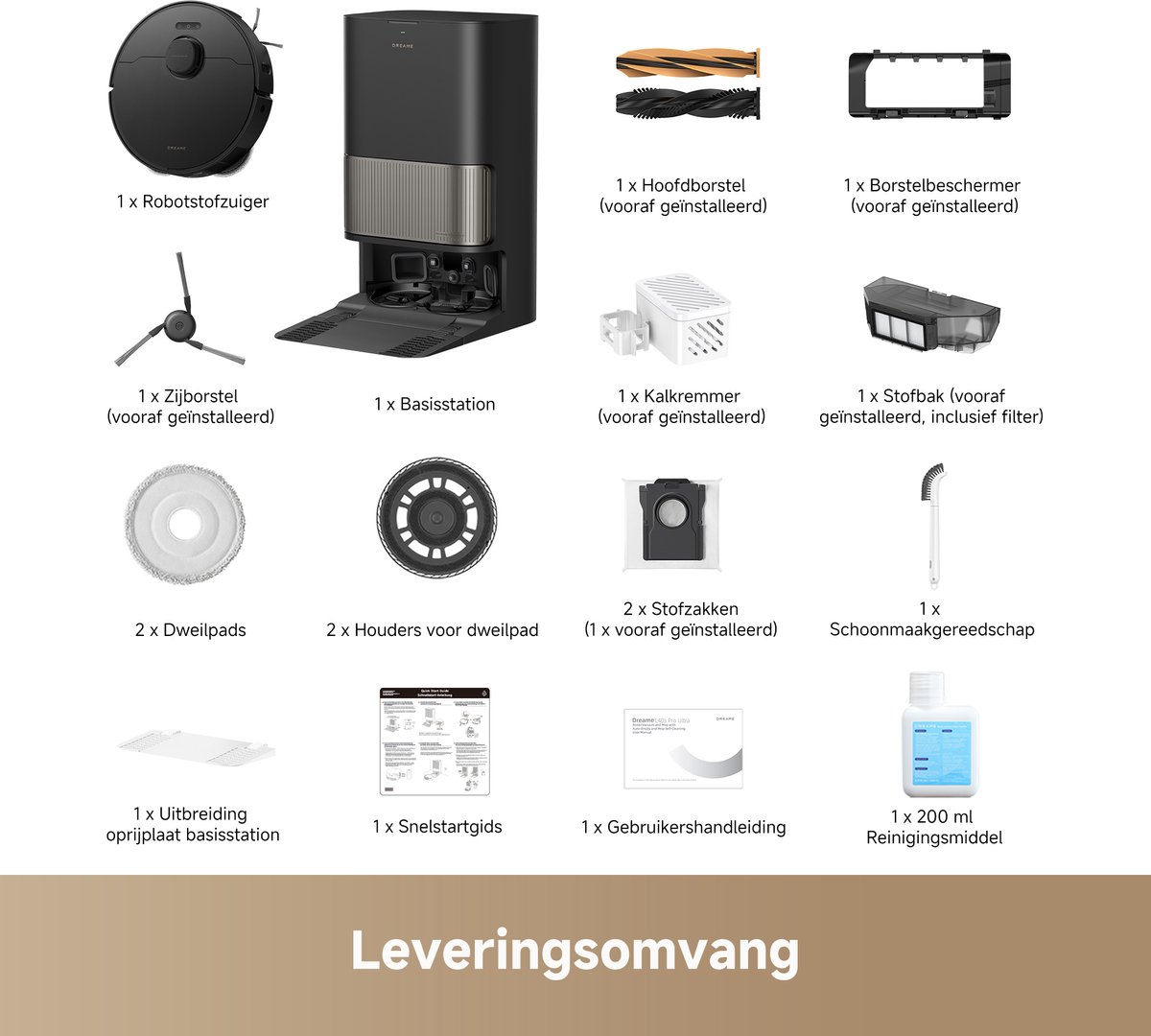 Afbeelding 3 van Dreame L40s Pro Ultra – Robotstofzuiger met Dweilfunctie - Automatisch Leegsysteem en Zelfreinigende Dweil - 19.000 Pa Zuigkracht - AI Navigatie - Smart Docking - Geschikt voor Huisdierharen