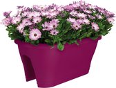 Elho Corsica Flower Bridge 60 - Bloempot - Kers - Buiten & Balkon  - L 29.6 x W 58 x H 24 cm