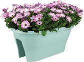 Elho Corsica Flower Bridge 60 - Plantenbak voor Balkonbuiten - Ø 57.3 x H 23.8 cm - Groen/Mint