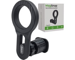 iSetchi MagSafe Telefoonhouder Auto - Ventilatierooster - Autohouder - GSM Houder - Telefoonhouders - Magnetische Houder - Met Magnetische Ringen - Geschikt voor iPhone 12/13/14/15/16 - Zwart
