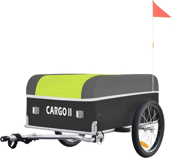 Tiggo US Cargo II Bicycle Trailer with 130 Litres Volume Folding Bicycle Trailer Transport Trailer