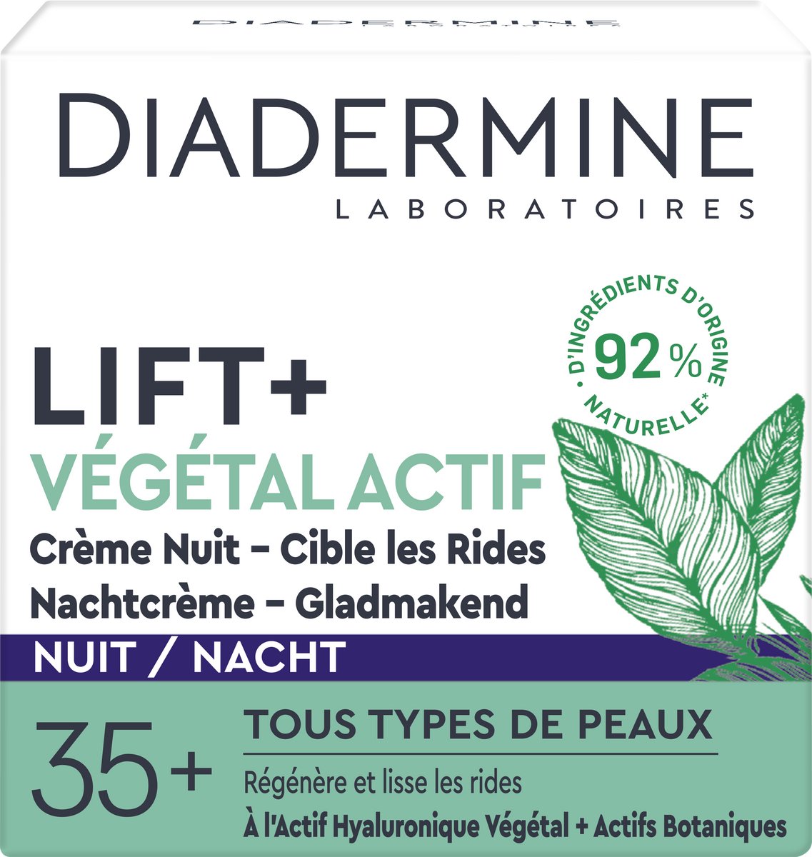 Diadermine Lift+ Végétal Actif Nacht Crème