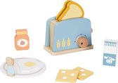 Speelgoed Broodrooster – Keuken Speelgoed – FSC Houten Speelgoed Ontbijtset Met Accessoires – Rollenspel Keuken voor Kinderen – Speelgoed Eten en Drinken – Vanaf 3 Jaar
