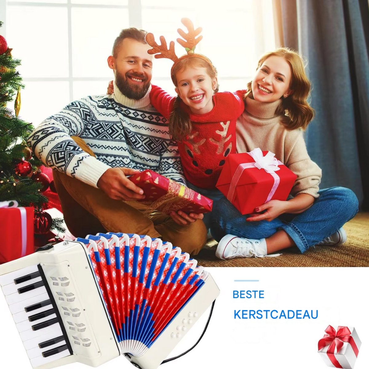 Buttstadt, vintage Duitse piano accordeon, 80 Bass, mooie zeldzame Accordian, 1140, zeer mooi en helder geluid. - België