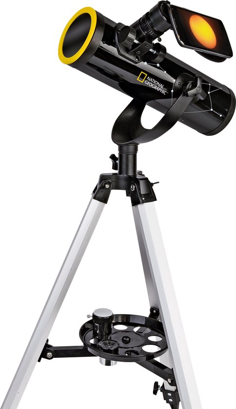 Bresser Optics 9012000 télescope Réflecteur 117x Noir, Argent, Jaune | bol