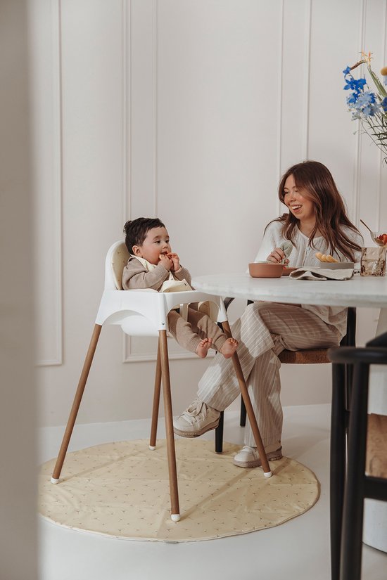 Meyco Baby Ginkgo stoelverkleiner - soft sand van Meyco — afbeelding 5
