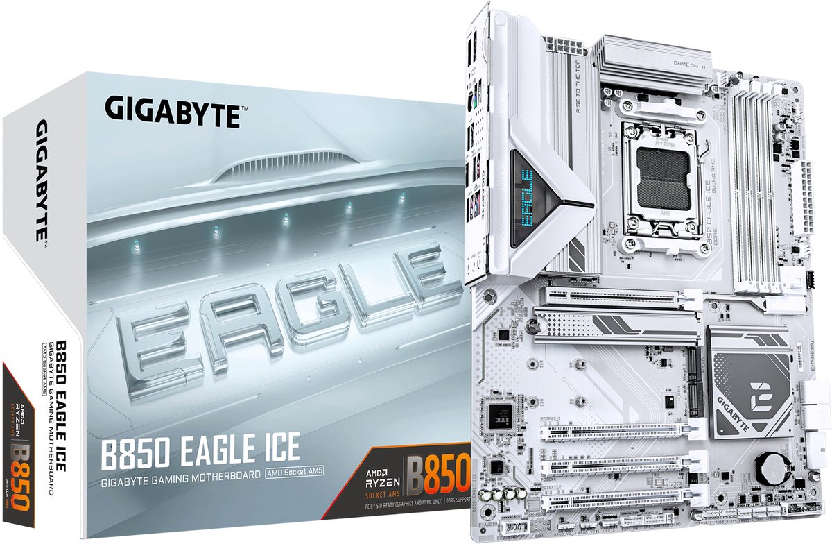 GIGABYTE B850 EAGLE ICE moederbord AMD B850 Socket AM5 ATX