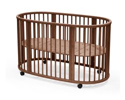 Stokke Sleepi Bed V3, Warm Bruin - Geschikt voor kinderen van 0-5 jaar - Verstelbaar, Stijlvol en Flexibel - Stevig Beukenhouten Frame