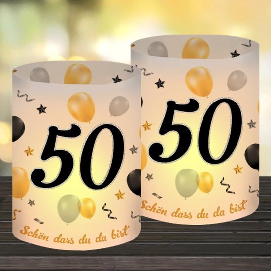 Decoratieve cijfers, verjaardagsdecoratie, 50e verjaardag, van hout, ideale verjaardagscadeau-ideeën of als feesttafeldecoratie (60 cm