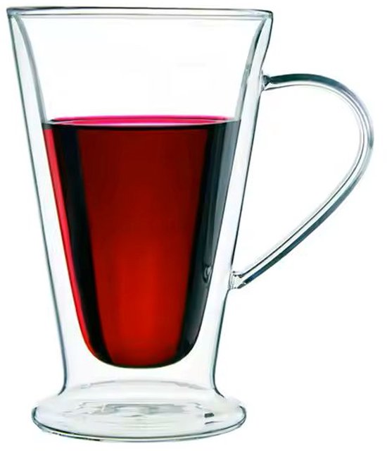 Verre à thé Bavary - Verre à boire - Verre à café - 400 ml - Double paroi - Set de 2 pièces