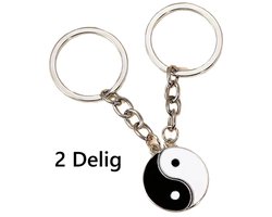 Yin Yang Sleutelhanger I Ying Yang I Vriendschapssleutelhanger I Lovers Keychain I Tweelingzielen I Feng Shui I Delig