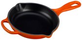 Bol.com Le Creuset Skillet Signature - Oranjerood - Ø 23 cm - Geëmailleerde Anti-aanbaklaag - Geschikt voor Alle Warmtebronnen i... aanbieding
