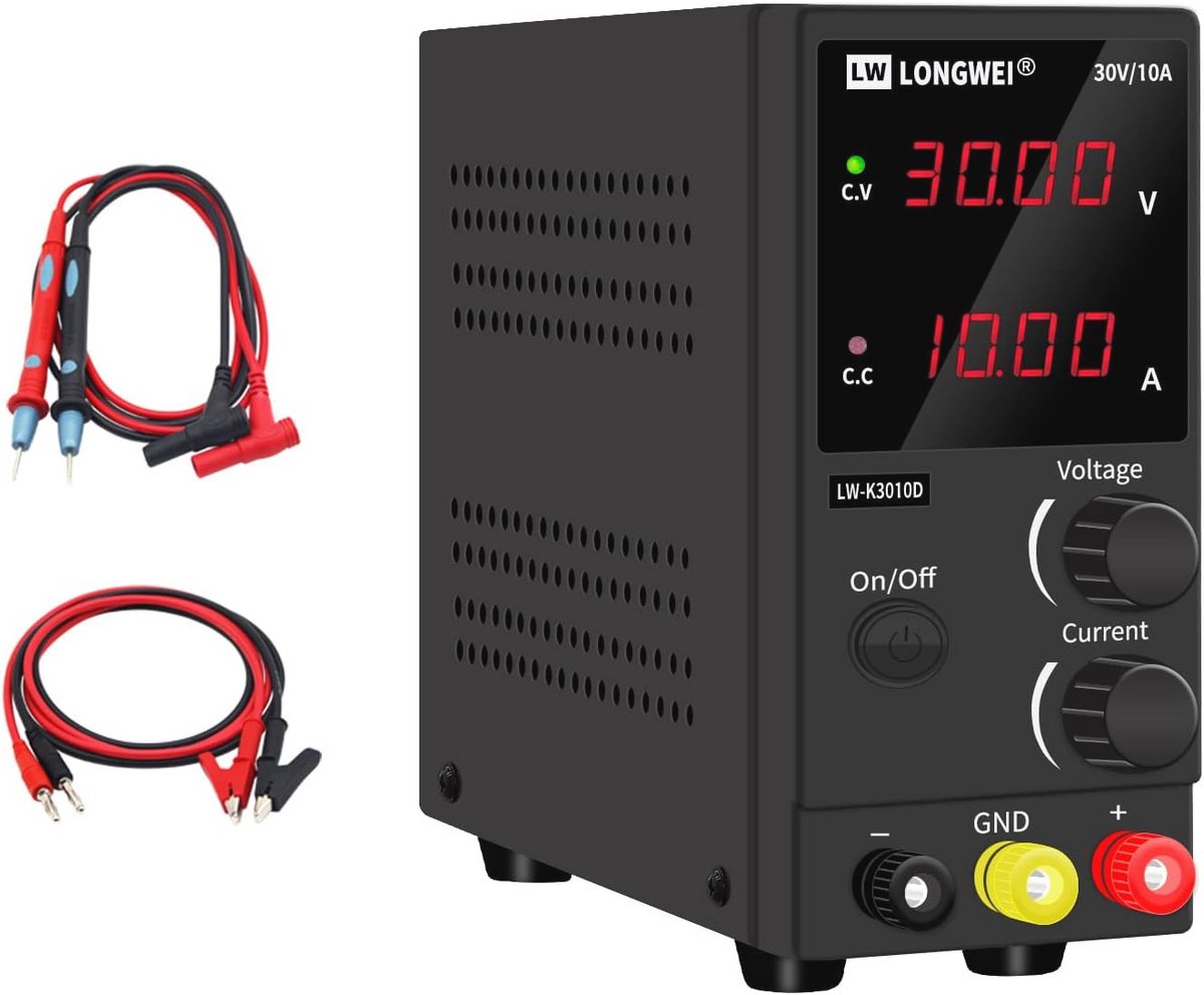Variabele DC Voeding 30V 10A met LED-Display voor Laboratorium en DIY Projecten