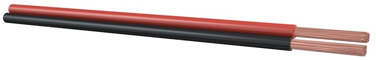 Helukabel luidsprekerkabel 2x0.75mm2 zwart/rood per rol 100 meter